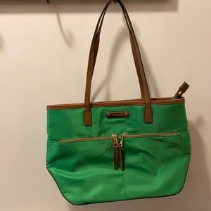 Michael by Michael Kors Green Pocket Tote